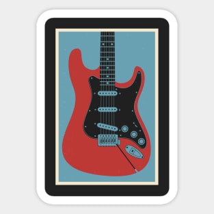 Strat Guitar Sticker